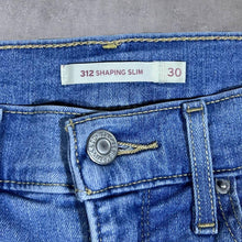 Load image into Gallery viewer, Levi's 312 Shaping Slim Classic Blue Denim Jeans