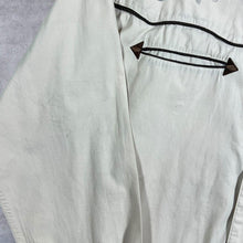Load image into Gallery viewer, Atlas For Men Cowboy Western Filigree Patterned Cream Cotton Popper Long Sleeve Shirt