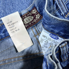 Load image into Gallery viewer, Vintage EASY JEANS “Azure” Relaxed Crop Fit Zip Fly Blue Denim Jeans