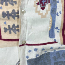 Load image into Gallery viewer, Vintage 90's Crazy Abstract Aztec Patterned Long Sleeve Flannel Shirt