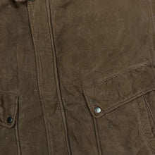 Load image into Gallery viewer, Vintage 90's U2 WEAR ME OUT Distressed Soft Brown Real Leather Bomber Jacket