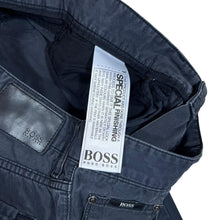 Load image into Gallery viewer, BOSS HUGO BOSS Classic Faded Navy Straight Leg Cotton Trousers