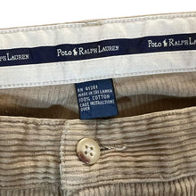 Load image into Gallery viewer, Early 00's POLO RALPH LAUREN Polo Cords Brown Beige Corduroy Cord Straight Leg Trousers