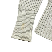 Load image into Gallery viewer, DKNY Jeans Classic Cotton Acrylic Knit Deep V-Neck Cream Sweater Jumper