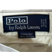 Load image into Gallery viewer, Early 00's Polo Ralph Lauren "Ethan Pant" Beige Straight Leg Chino Trousers Pants