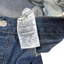 Load image into Gallery viewer, LEVI'S 501 Classic Dark Blue Denim Straight Leg Regular Fit Jeans