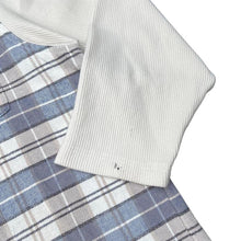 Load image into Gallery viewer, Vintage 90’s Struggle's Plaid Check Ribbed Cotton Collared Zip Sweatshirt