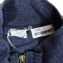 Load image into Gallery viewer, Vintage CHAMPION USA Mini Logo Tape Sleeve Navy Blue Zip Sweatshirt