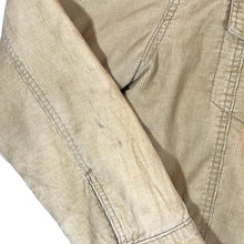 Load image into Gallery viewer, GAP Classic Beige Corduroy Cord Fleece Lined Trucker Button Jacket