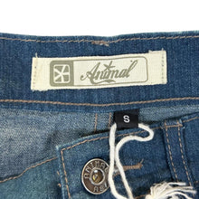 Load image into Gallery viewer, Early 00's ANIMAL "Jasmine" Classic Blue Denim Y2K Skater Surfer Hipster Mini Skirt
