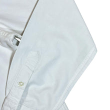 Load image into Gallery viewer, RALPH LAUREN Classic White Long Sleeve Cropped Frayed Hem Button-Up Shirt