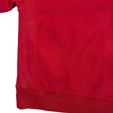 Load image into Gallery viewer, CHAMPION Reverse Weave Embroidered Chenille Big Logo Spellout Red Pullover Hoodie