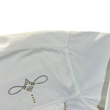 Load image into Gallery viewer, Vintage Jack & Sons Embroidered Diamante Cowboy Western White Long Sleeve Shirt