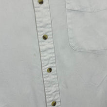 Load image into Gallery viewer, Vintage Eddie Bauer Denim Classic White Cotton Long Sleeve Button-Up Shirt