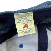 Load image into Gallery viewer, Vintage SAINT JOHN, NB "Canada" Embroidered Souvenir Denim Suede Peak Baseball Cap