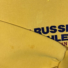 Load image into Gallery viewer, Vintage Russell Athletic Embroidered Logo Spellout Yellow Crewneck Sweatshirt