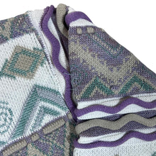 Load image into Gallery viewer, Vintage 90's EURO STAR Crazy Abstract Patterned 3D Knit Acrylic Wool Sweater Jumper