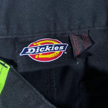Load image into Gallery viewer, Dickies Black Fluorescent Green Workwear Straight Leg Cargo Trousers