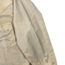 Load image into Gallery viewer, Vintage Stars & Stripes Cowboy Western Pale Yellow Popper Long Sleeve Shirt