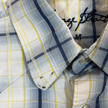 Load image into Gallery viewer, Vintage George Strait Country Western Cowboy Check Popper Long Sleeve Shirt
