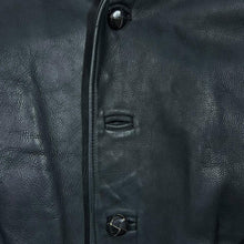Load image into Gallery viewer, Vintage 90's REAL LEATHER Made In England Heavyweight Genuine Leather Button Jacket