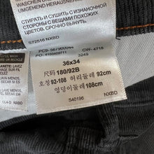 Load image into Gallery viewer, DOCKERS "Straight Fit" Classic Dark Grey Corduroy Cord Straight Leg Trousers