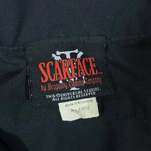 Load image into Gallery viewer, Early 00's Dragonfly SCARFACE Universal Studios Cult Gangster Movie Black Short Sleeve Shirt