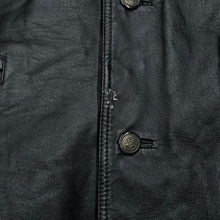 Load image into Gallery viewer, Early 00's FOR MEN Classic Genuine Real Black Leather Jacket