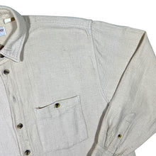 Load image into Gallery viewer, Vintage Berto Lucci Classic Cream Long Sleeve Cotton Flannel Shirt
