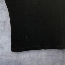 Load image into Gallery viewer, Totty Highflyer Y2K Graphic Spellout Parody Ringer Black T-Shirt