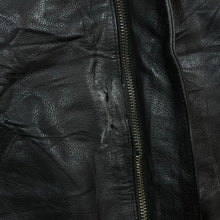 Load image into Gallery viewer, Vintage 90's SNAP-ON Mini Logo Genuine Real Heavy Black Leather Bomber Jacket