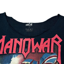 Load image into Gallery viewer, MANOWAR "Hail To England" Power Heavy Metal Band Reworked Cutoff Neck T-Shirt