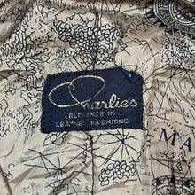 Load image into Gallery viewer, Vintage 90's CHARLIE'S Distressed Effect Brown Real Genuine Leather Bomber Jacket