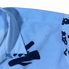 Load image into Gallery viewer, Early 00's Southpole Hip Hop Y2K Laughing Buddha Graphic Blue Short Sleeve Shirt