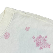 Load image into Gallery viewer, Vintage 90's BEST AMERICAN CLOTHING CO. Floral All-Over Print Spellout Graphic Cropped Sleeve T-Shirt