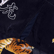 Load image into Gallery viewer, Early 00's Goth Y2K Traditional Tiger Dragon Graphic Black Short Sleeve Shirt