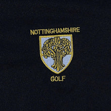 Load image into Gallery viewer, FootJoy Athletic Fit "Nottinghamshire Golf" Black Short Sleeve Polo Shirt