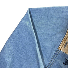 Load image into Gallery viewer, Vintage STOCKERPOINT Beaded Cowboy Western Style Long Sleeve Blue Denim Shirt