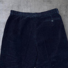 Load image into Gallery viewer, Mountain Pass Navy Blue Corduroy Cord Straight Leg Trousers Jeans