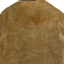 Load image into Gallery viewer, Vintage 90's CHESS KING Brown Real Genuine Suede Leather Button Jacket