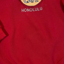 Load image into Gallery viewer, Vintage 90's HARD ROCK CAFE "Honolulu" Embroidered Souvenir Logo Red Sweatshirt