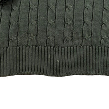 Load image into Gallery viewer, BLUE HARBOUR Marks & Spender Classic Cable Knit Green Cotton Sweater Jumper