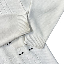 Load image into Gallery viewer, Vintage 90's PULI DESIGNS "Natural" Embroidered Sheep Cable Knit Acrylic Sweater Jumper