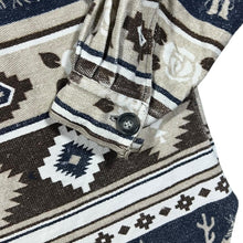 Load image into Gallery viewer, Vintage Aztec Crazy Abstract Patterned Cowboy Western Long Sleeve Shirt