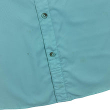 Load image into Gallery viewer, COLUMBIA PFG Fishing Turquoise Long Sleeve Polyester Utility Shirt