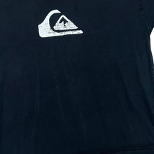 Load image into Gallery viewer, Early 00's QUIKSILVER Classic Surfer Skater Logo Faded Black Cotton T-Shirt