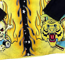 Load image into Gallery viewer, Early 00's Fishbone Hip Hop Y2K Gothic Biker All-Over Print Layered Long Sleeve Shirt