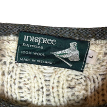 Load image into Gallery viewer, Vintage 90's INISFREE Made In Ireland Embroidered Sheep Wool Heavy Knit Jumper