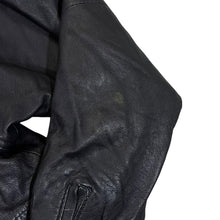 Load image into Gallery viewer, Vintage 90's SINAN LEDER Made In Turkey Genuine Real Black Leather Hooded Jacket