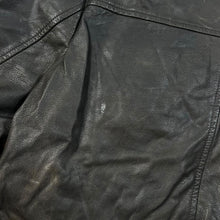 Load image into Gallery viewer, Early 00's RETRO Classic Black Genuine Real Leather Biker Style Jacket